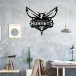Nba Metal Sign Charlotte New Orleans Hornets Logo 1