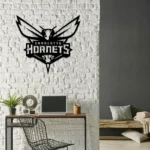 Nba Metal Sign Charlotte New Orleans Hornets Logo 1