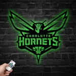 Nba Metal Sign Charlotte New Orleans Hornets Logo 1