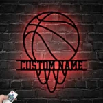 Nba Metal Sign Custom Basketball Player 1