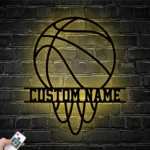 Nba Metal Sign Custom Basketball Player 1