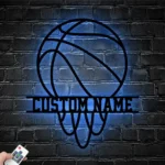 Nba Metal Sign Custom Basketball Player 1