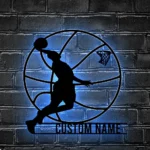 Nba Metal Sign Custom Man Basketball 1