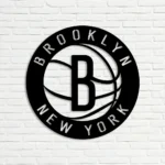 Nba Metal Sign New York Brooklyn Logo 1