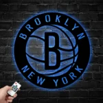 Nba Metal Sign New York Brooklyn Logo 1