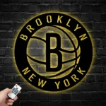 Nba Metal Sign New York Brooklyn Logo 1