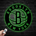 Nba Metal Sign New York Brooklyn Logo 1