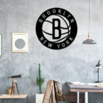 Nba Metal Sign New York Brooklyn Logo 1