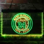 Nba Neon Sign Lakers 24 Rest In Stillness 1978 2020 1
