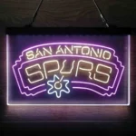 Nba Neon Sign San Antonios Spurses 3 Color 1