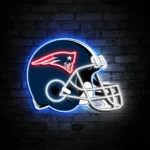 New England Patriots Neon Sign Nfl Football Helmet Acrylic Led 1