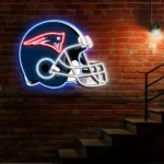 New England Patriots Neon Sign Nfl Football Helmet Acrylic Led 1