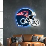 New England Patriots Neon Sign Nfl Football Helmet Acrylic Led 1