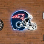 New England Patriots Neon Sign Nfl Football Helmet Acrylic Led 1