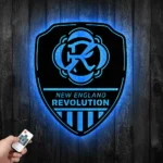 New England Revolution Metal Sign Shield Shape 1