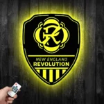New England Revolution Metal Sign Shield Shape 1