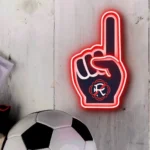New England Revolution Neon Sign Mls Foam Finger 1