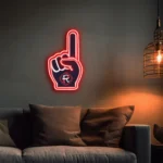 New England Revolution Neon Sign Mls Foam Finger 1