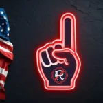 New England Revolution Neon Sign Mls Foam Finger 1