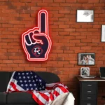 New England Revolution Neon Sign Mls Foam Finger 1