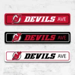 New Jersey Devils Metal Sign Artistic Nhl 1