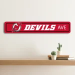 New Jersey Devils Metal Sign Artistic Nhl 1