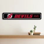New Jersey Devils Metal Sign Artistic Nhl 1