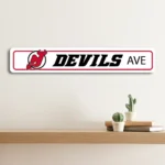 New Jersey Devils Metal Sign Artistic Nhl 1