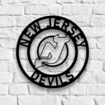 New Jersey Devils Metal Sign Nhl 1