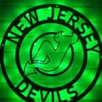 New Jersey Devils Metal Sign Nhl 1