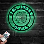 New Jersey Devils Metal Sign Nhl 1