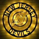New Jersey Devils Metal Sign Nhl 1