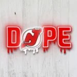 New Jersey Devils Neon Sign Dripping Dope 1