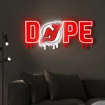 New Jersey Devils Neon Sign Dripping Dope 1