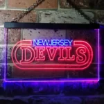 New Jersey Devils Neon Sign Ice Puck Sport 1