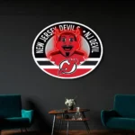 New Jersey Devils Neon Sign New Jersey Devil Mascot 1