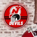 New Jersey Devils Neon Sign Nhl Helmet Acrylic 1