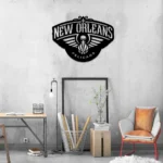New Orleans Pelicans Metal Sign Logo 1