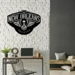 New Orleans Pelicans Metal Sign Logo 1
