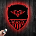New Orleans Pelicans Metal Sign Shield Shape 1