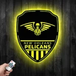 New Orleans Pelicans Metal Sign Shield Shape 1