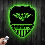New Orleans Pelicans Metal Sign Shield Shape 1
