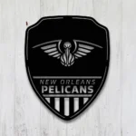 New Orleans Pelicans Metal Sign Shield Shape 1