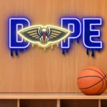 New Orleans Pelicans Neon Sign Dripping Dope 1