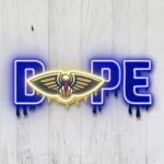 New Orleans Pelicans Neon Sign Dripping Dope 1
