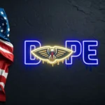 New Orleans Pelicans Neon Sign Dripping Dope 1