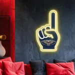 New Orleans Pelicans Neon Sign Nba Foam Finger 1
