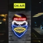 New Orleans Pelicans Neon Sign Skull 1