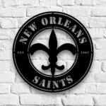 New Orleans Saints Metal Sign New Orleans Crest 1