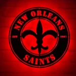 New Orleans Saints Metal Sign New Orleans Crest 1